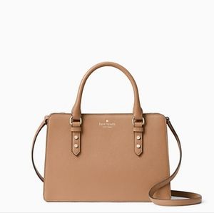 (NWT) kate spade mulberry street lise satchel bag in light fawn